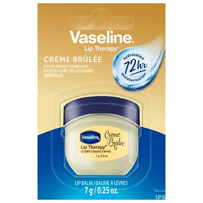 Vaseline Lip Therapy Lip Balm For Deliciously Kissable Lips - Creme Brulee - 7g