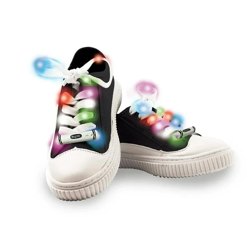 CRAYOLA LIGHT UP LACES in White