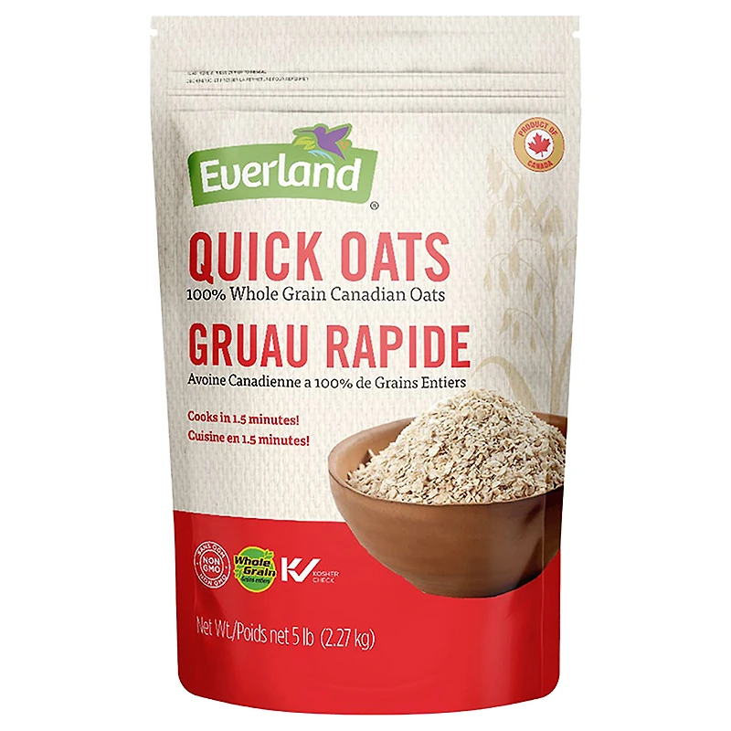 Everland Canadian Oats - Quick Oats - 2.27kg