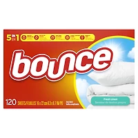 Bounce Fresh Linen Dryer Sheets Fabric Softener - 120s