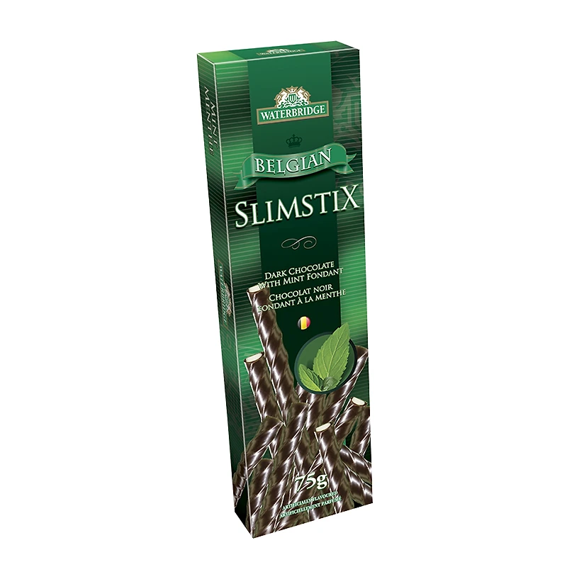 Waterbridge Belgian Slimstix - Dark Chocolate Mint - 75g