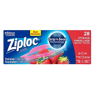 Ziploc Storage Bags - Regular - 28s