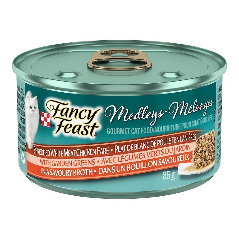 Fancy Feast Wet Cat Food - Shredded White Meat Chicken Fare - 85g