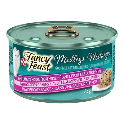 Fancy Feast Wet Cat Food - White Meat Chicken Florentine - 85g