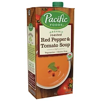 Pacific Organic Soup - Creamy Roasted Red Pepper & Tomato - 1L