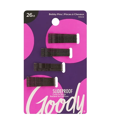 Goody Colour Collection Bobby Pins - Black - 26s