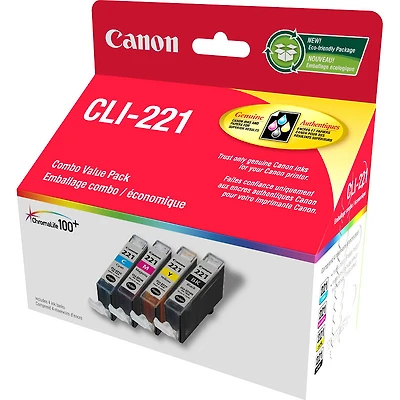 Canon CLI-221 Ink Combo Value Pack - 2946B005