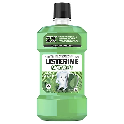 Listerine Smart Rinse Mouthwash - Mint - 500ml