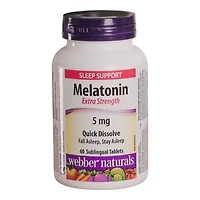 Webber Naturals Extra Strength Melatonin Sublingual Tablets - 5mg