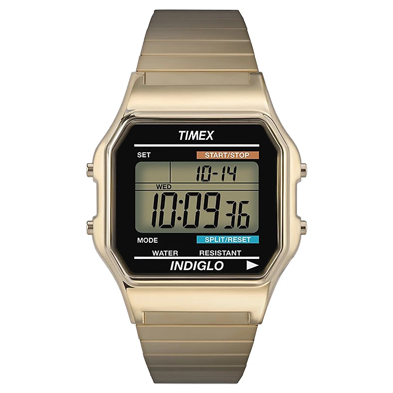 TIMEX CLASSIC DIGITAL WATCH in Goldblack