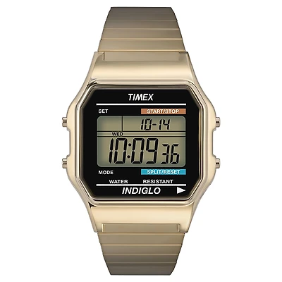 TIMEX CLASSIC DIGITAL WATCH in Goldblack