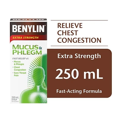 Benylin Extra Strength Mucus & Phlegm Syrup - 250ml