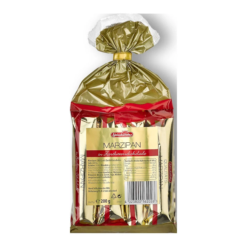 Schluckwerder Marzipan Bars - 8 x 25g