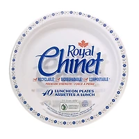 Chinet Flower/Leaf Lunch Plates - 40s