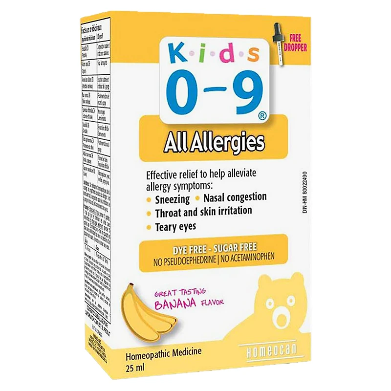 Homeocan Kids 0-9 Allergies - Bananas - 25ml