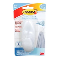 Command Bath Towel Hook - Large - Frosted
