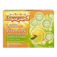 Emergen-C Powder Drink Mix - Lemon Lime - 30's