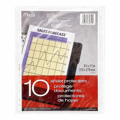 Mead Sheet Protectors - 8.5 x 11inch - 10 pack
