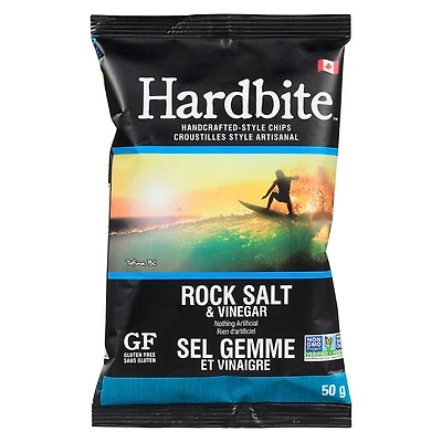 Hardbite Chips - Rock Salt & Vinegar - 50g