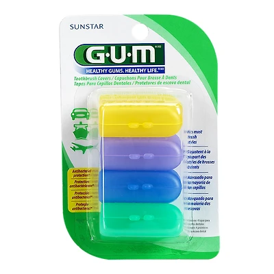 G.U.M Toothbrush Covers - 4 pack