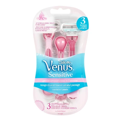 Gillette Venus Disposable Razors - Sensitive - 3 razors