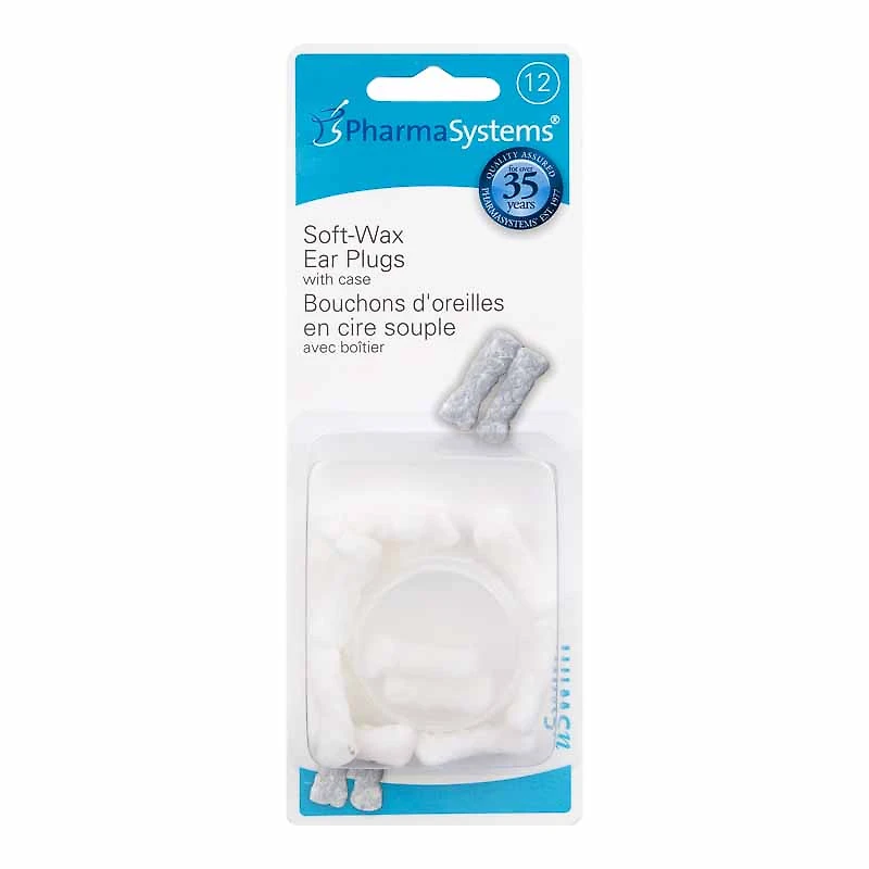 PharmaSystems Soft Wax Ear Plugs - 12s - PS858