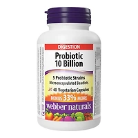 Webber Naturals Probiotic 10 Billion Vegetarian Capsules - 40s