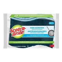 3M Scotch-Brite No Scratch Scrub Sponge - 3 pack 