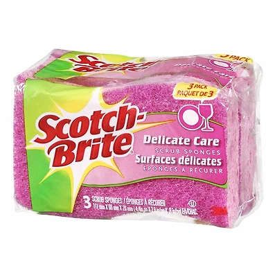 Scotch-Brite Delicate Duty Scrub Sponge - 3 pack