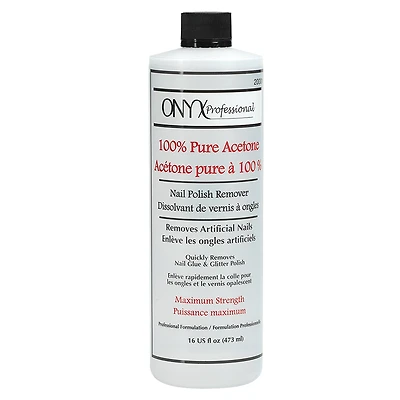 Onyx 100% Pure Acetone Nail Polish Remover - 16oz