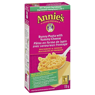 Annie's Bunny Pasta with Yummy Cheese - 170g