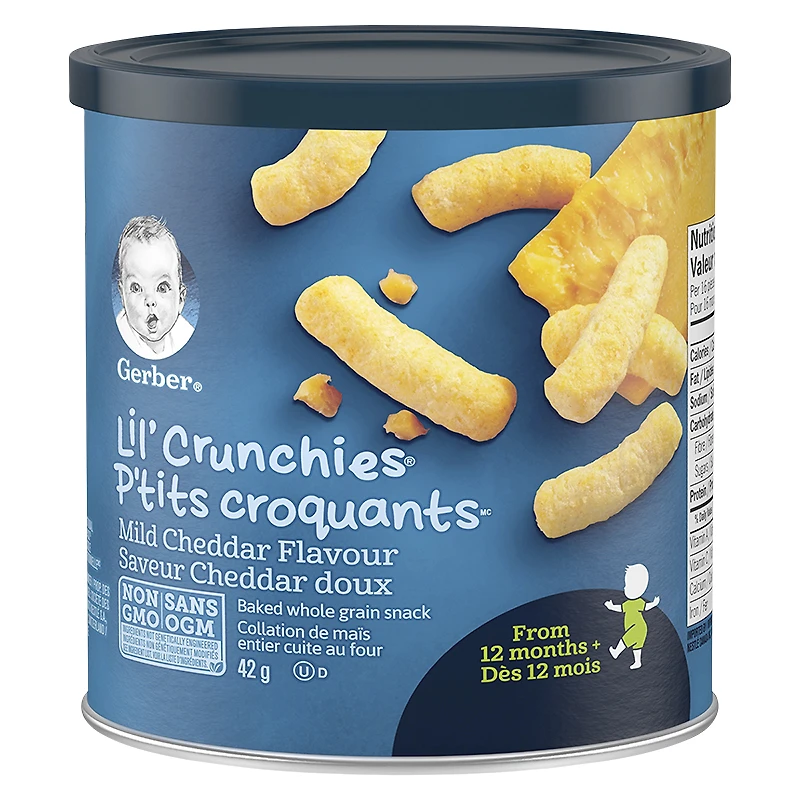 Gerber Graduates for Toddlers Lil' Crunchies - Mild Cheddar - 42g