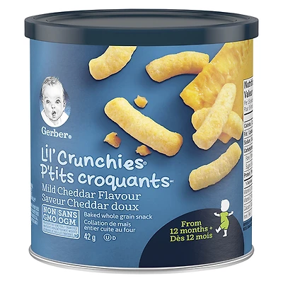 Gerber Graduates for Toddlers Lil' Crunchies - Mild Cheddar - 42g