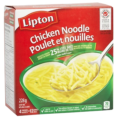 Knorr Lipton Chicken Noodle Soup Mix - 4 pack/228g