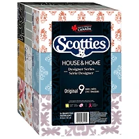 Scotties House and Home Designer Series Facial Tissues - 9x126s