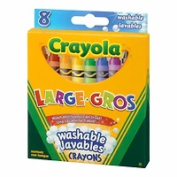 Crayola Large Washable Crayons - 8's