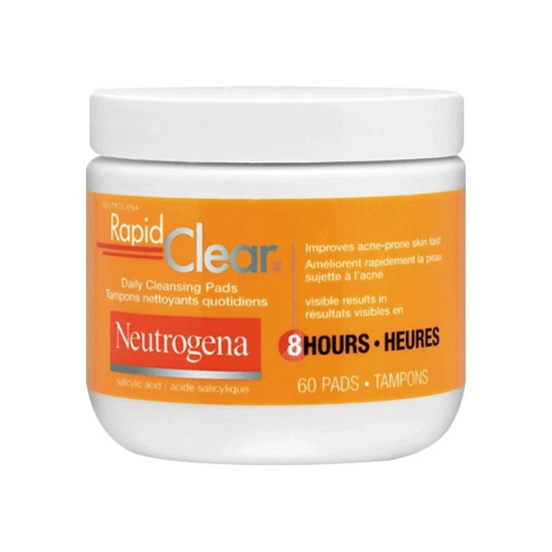 Neutrogena Rapid Clear Daily Cleansing Pads - 60's