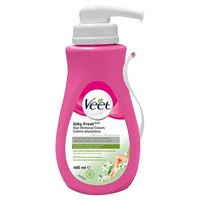 Veet Hair Removal Cream Pump - for Dry Skin - 400ml