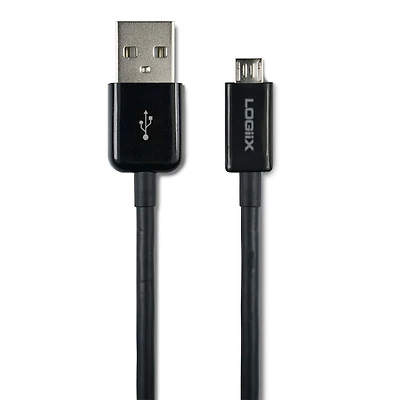 Logiix Sync and Charge Micro Shortie 30cm - Black - LGX12146