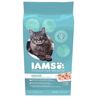 Iams Cat Food - Weight Hairball Care - 7lbs
