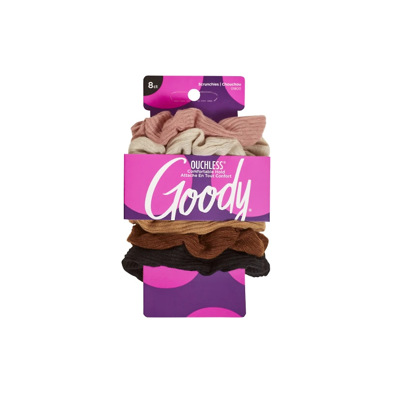 Goody Ouchless Scrunchies - 8s