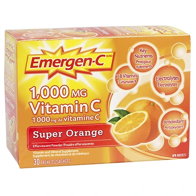 Emergen-C Vitamin C Super Orange - 30s