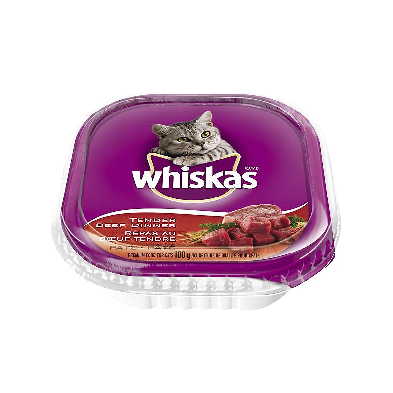 Whiskas Wet Cat Dinner - Tender Beef - 100g
