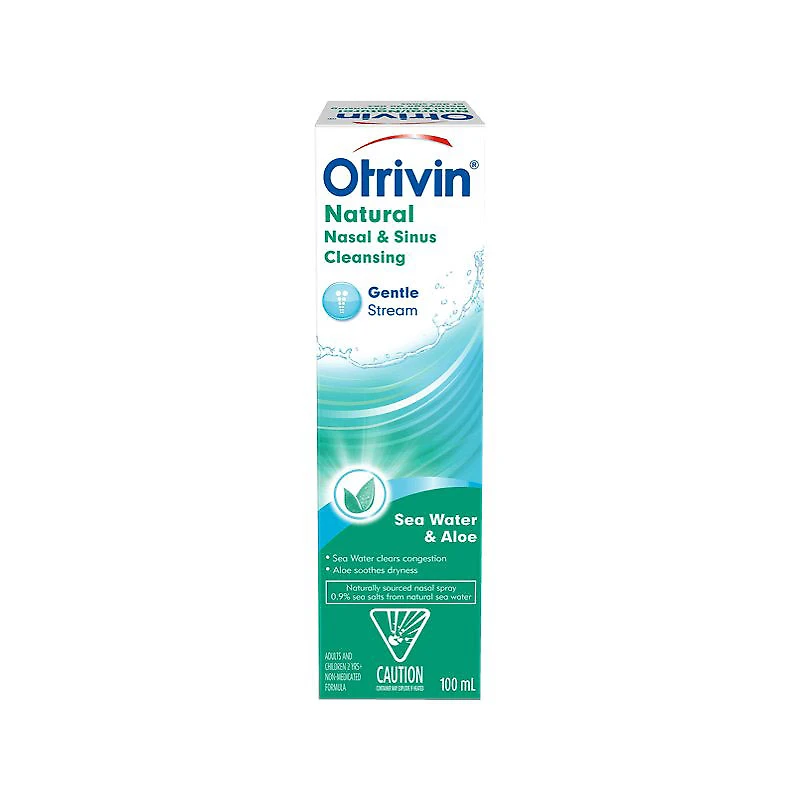 Otrivin Natural Nasal & Sinus Cleansing Gentle Stream - Sea Water & Aloe - 100ml