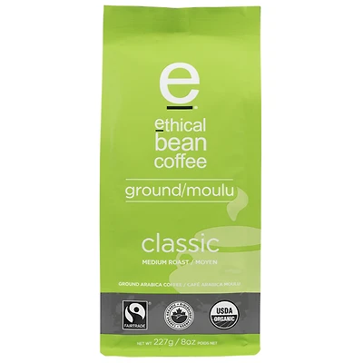 Ethical Bean Coffee - Classic Medium Roast - Ground Coffee - 227g