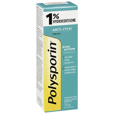 Polysporin Anti-Itch Cream - 1% Hydrocortisone - 28g