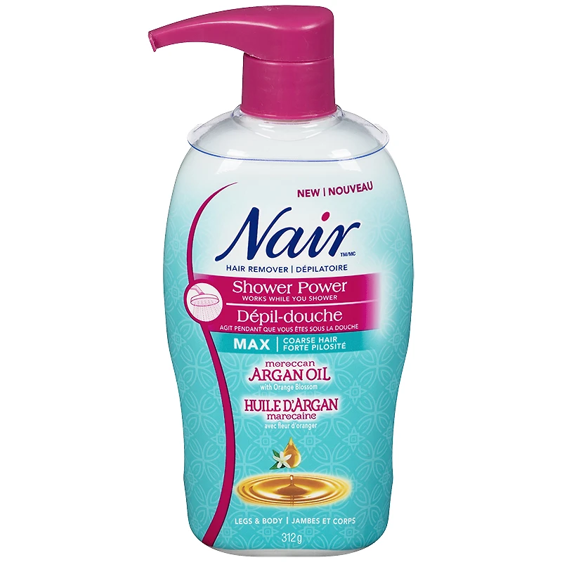 Nair Shower Power Max Hair Remover Cream - Legs & Body - 312g