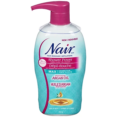 Nair Shower Power Max Hair Remover Cream - Legs & Body - 312g