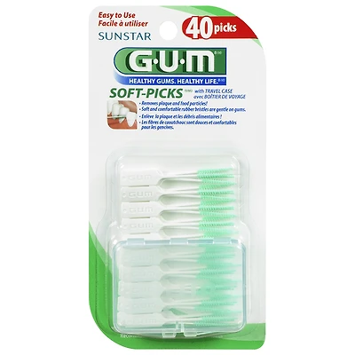 G.U.M. Soft-Picks with Travel Case - 40s