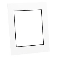 Tempo 11x14 Photo Mat with 8x10 Opening - White/Black